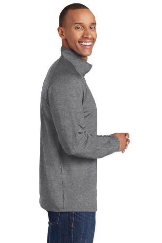 Charcoal Gy He Sport-Tek Tall Sport-Wick Stretch 1/2-Zip Pullover - Gilman Surge